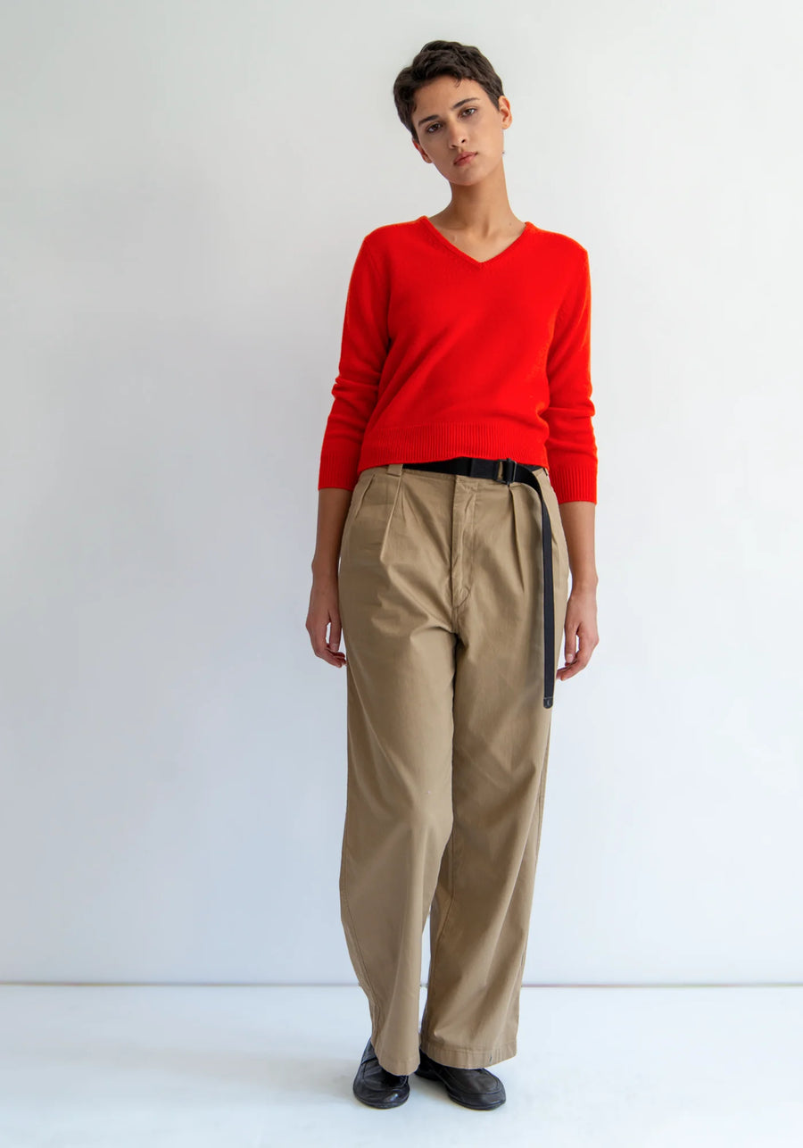 Lia Cashmere Sweater - Red Orange