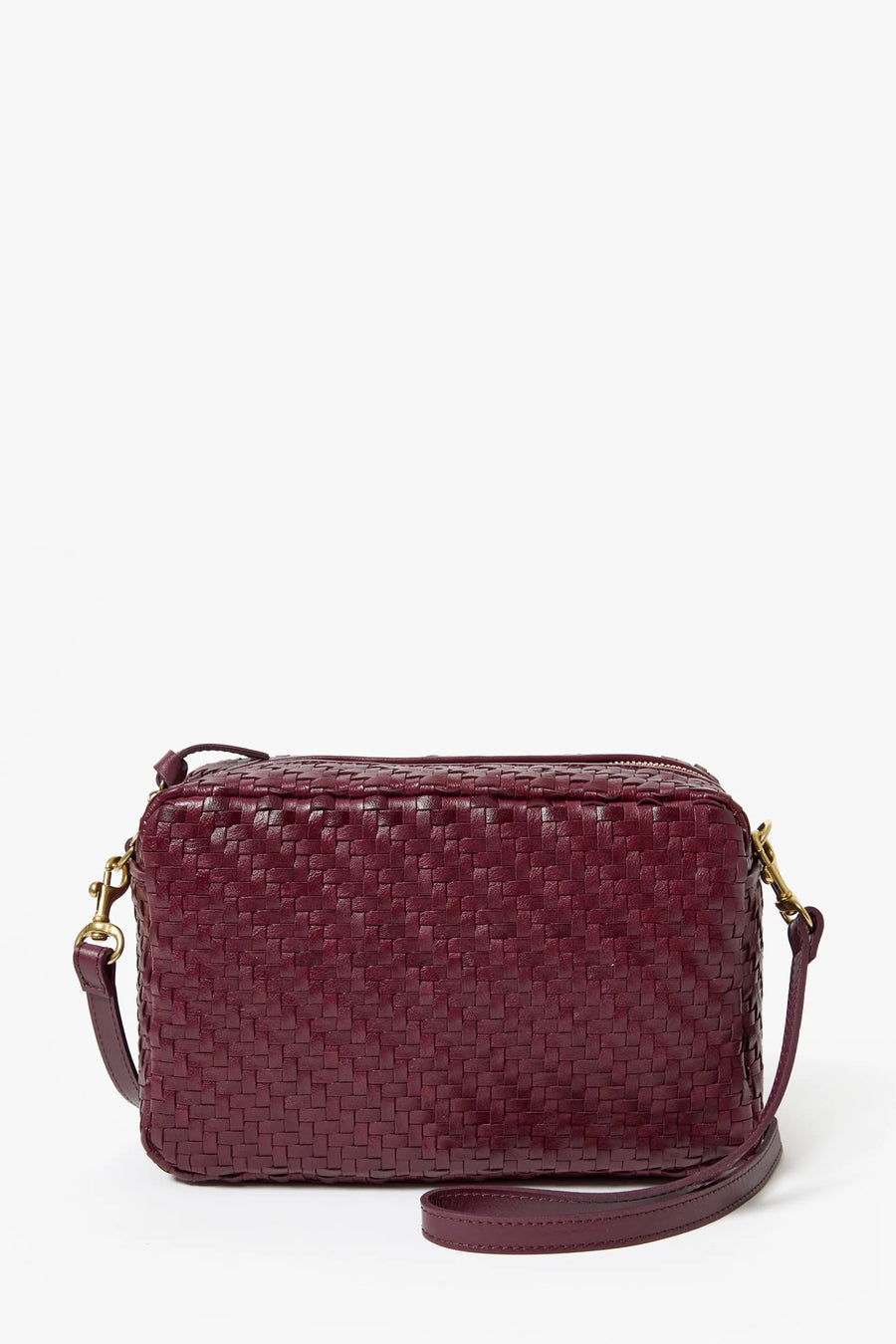 Marisol Cassis Woven Zig-Zag - Cassis