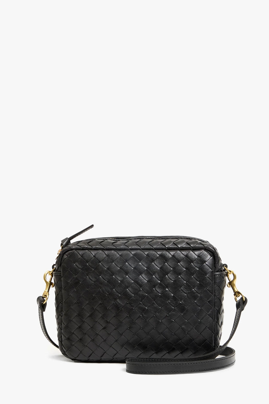 Midi Sac - Black Diagonal Woven