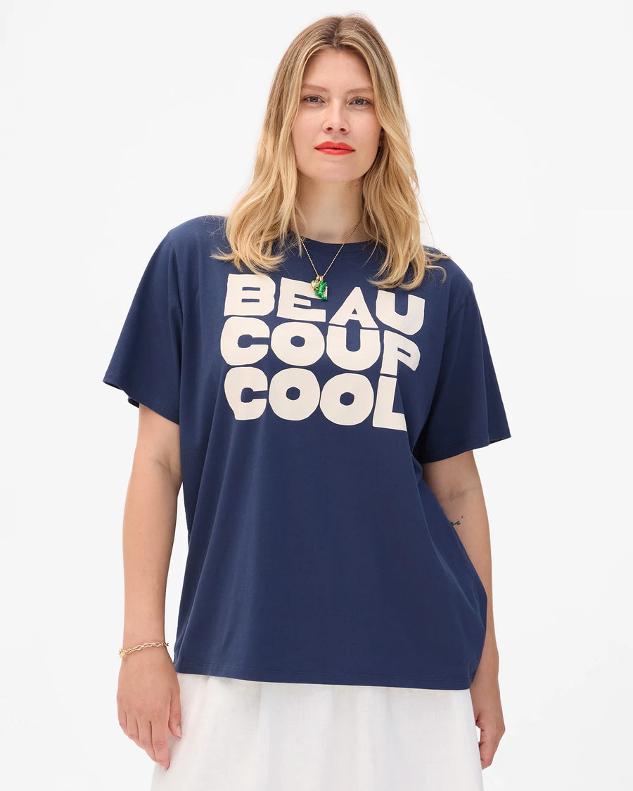 Original Tee - Navy w/ Cream Beaucoup Cool