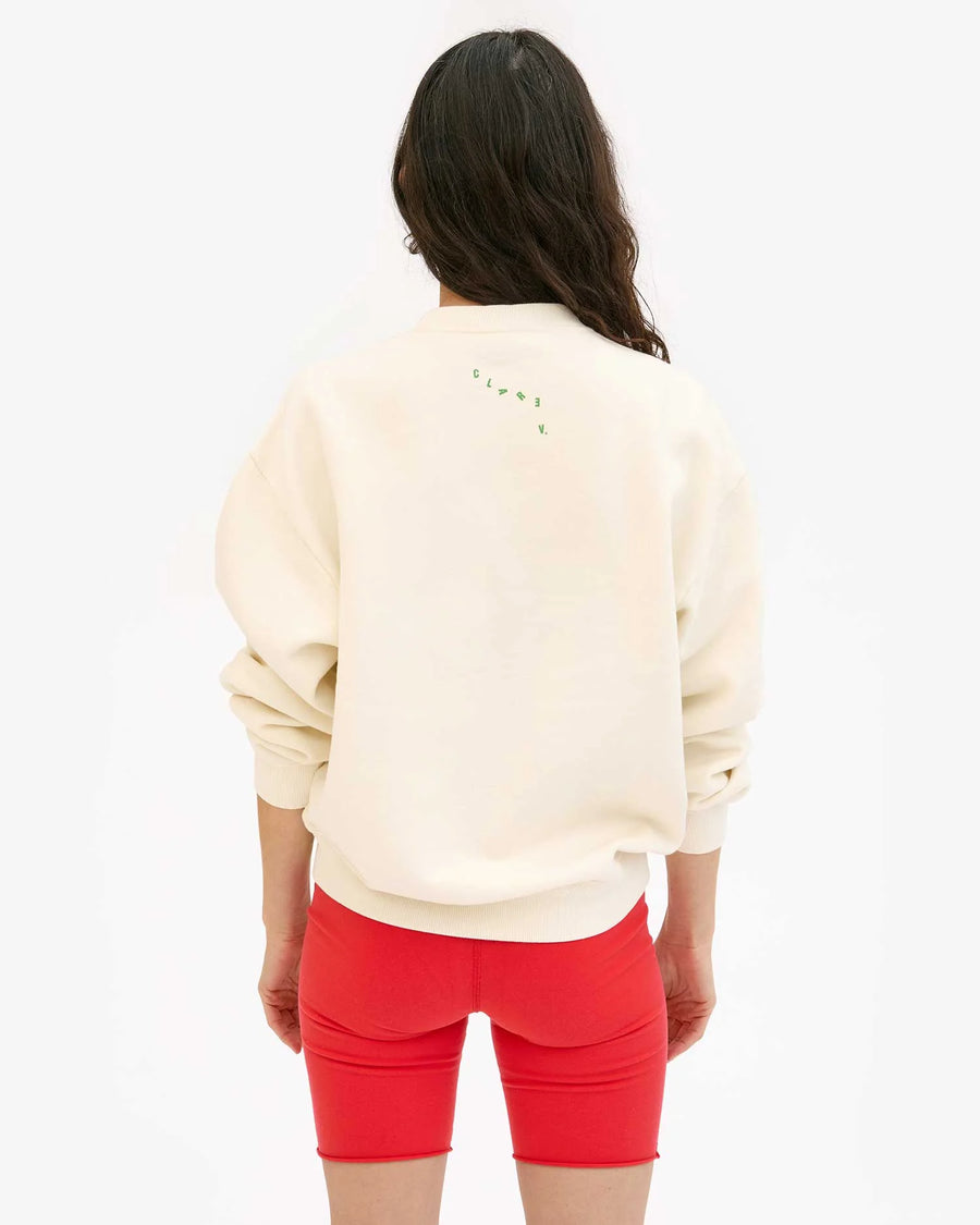 Oversized Sweatshirt - Le Weekend - Cream