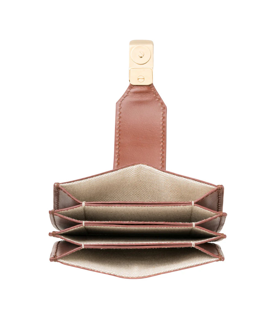 Grace Accordion Card Holder - Hazelnut