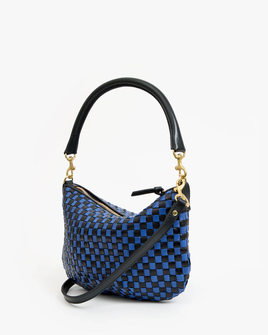 Petit Moyen - Black/Cobalt Woven Checker