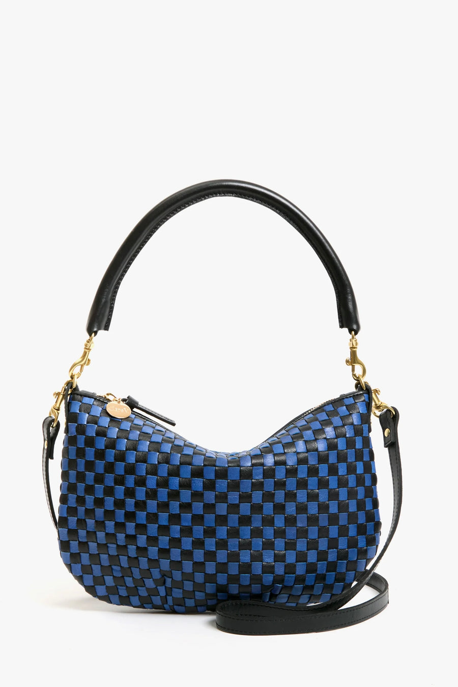 Petit Moyen - Black/Cobalt Woven Checker