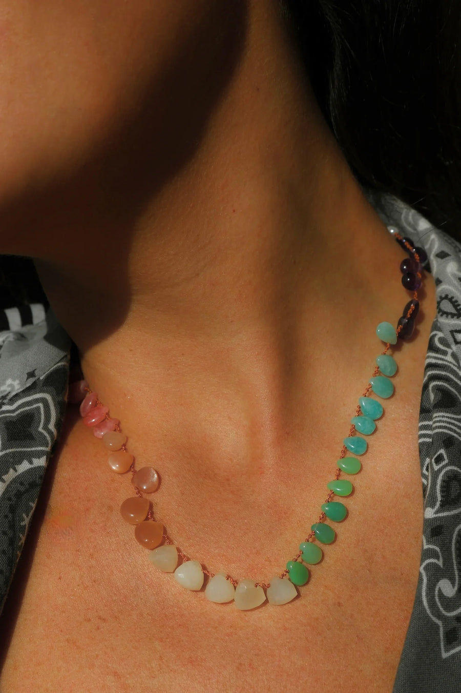 Rainbow Necklace - Multistone