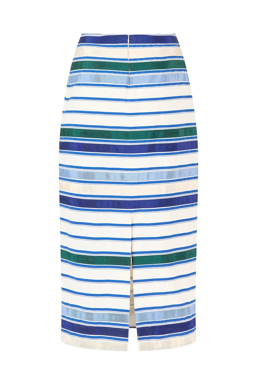 Ribbon Classic Pencil Skirt - Coastal Stripe Cotton