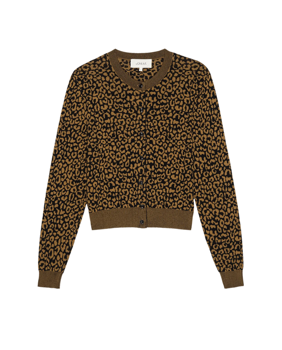 The Tea Time Cardigan - Leopard