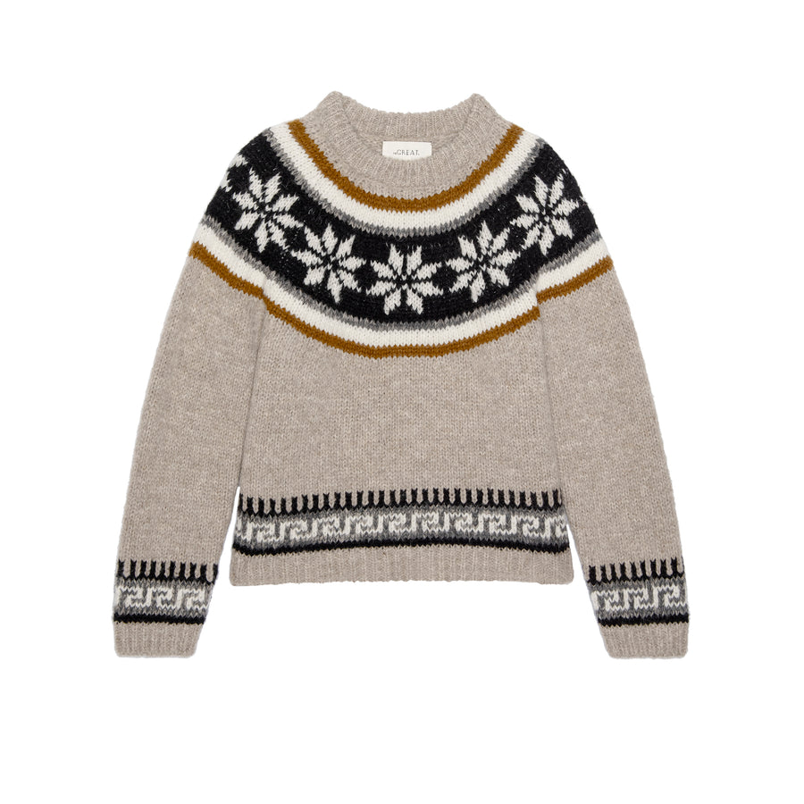The Snowflake Fair Isle Pullover - Oat