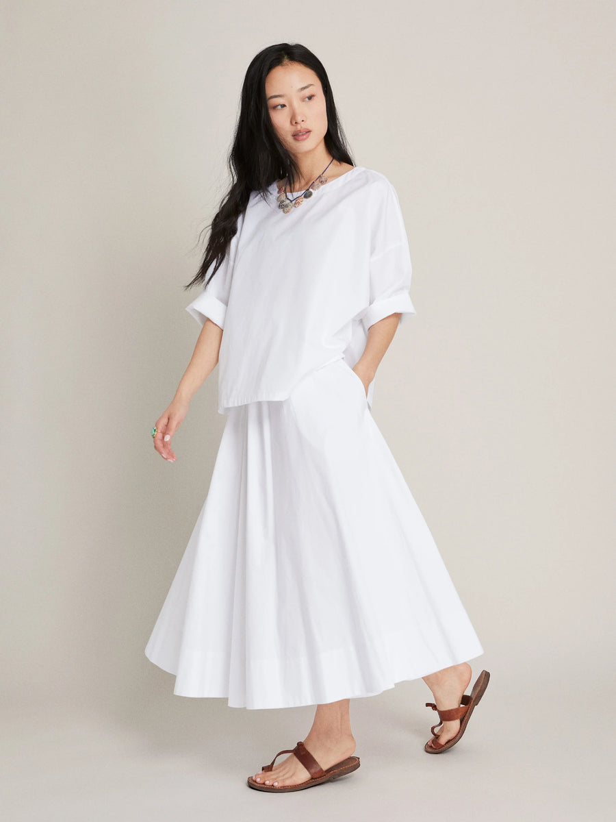 The Kyria Circle Skirt - Cotton Poplin - Juniper