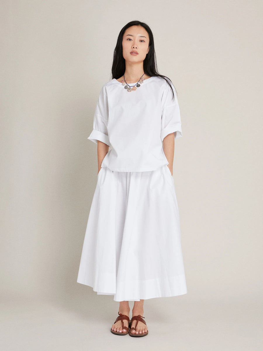 The Kyria Circle Skirt - Cotton Poplin - Juniper