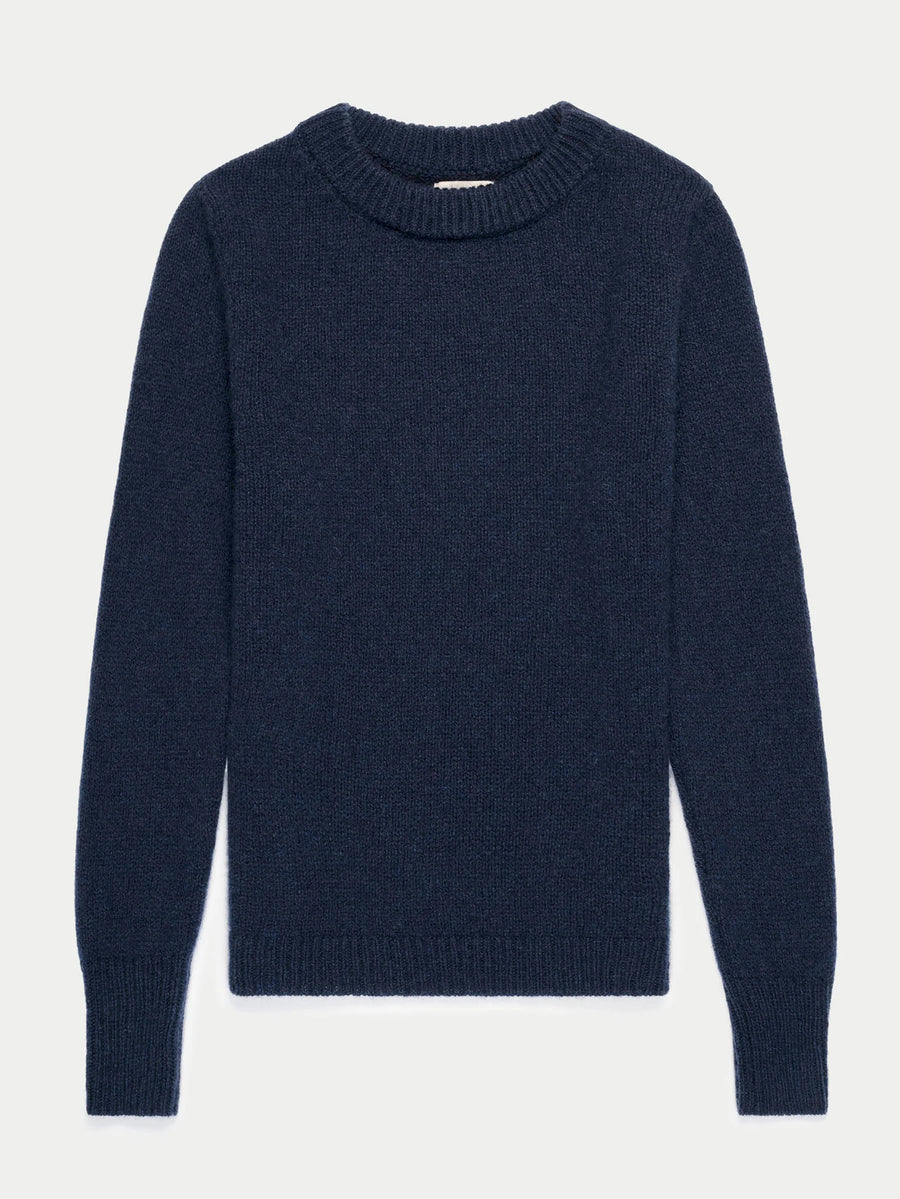 The Sarra Bracelet Cashmere Crewneck - Navy