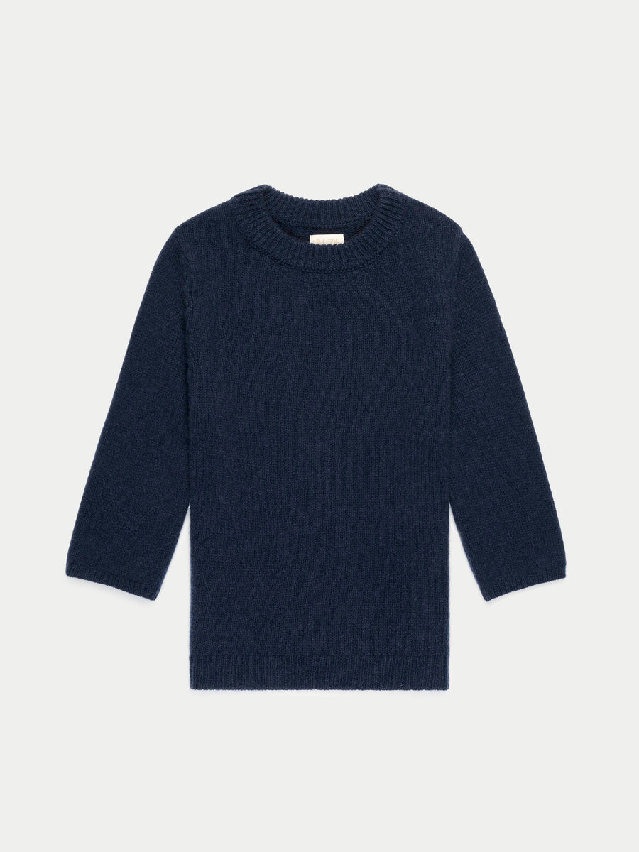 The Ella Elbow Sleeve Sweater - Navy