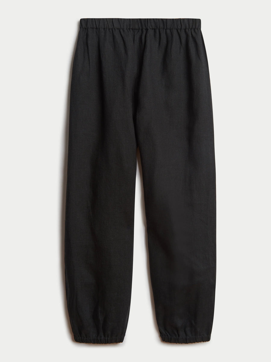 The Delos Pants in Linen - Black
