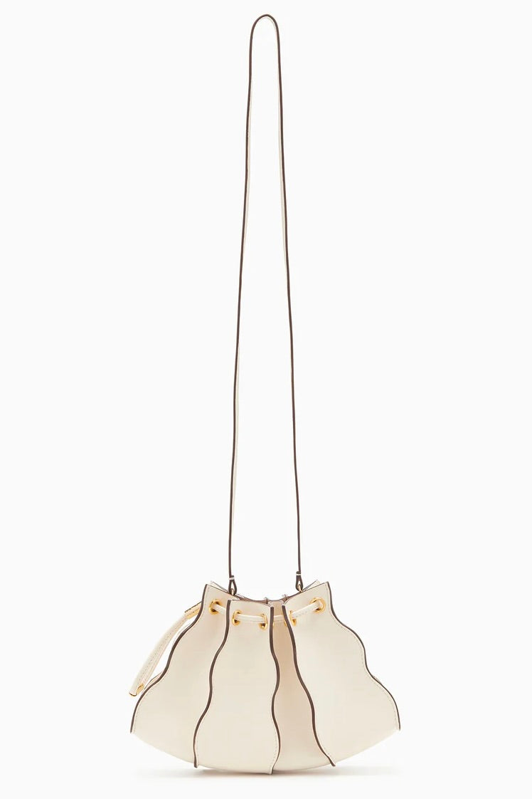 Adria Pleated Wave Mini Crossbody - Cowrie