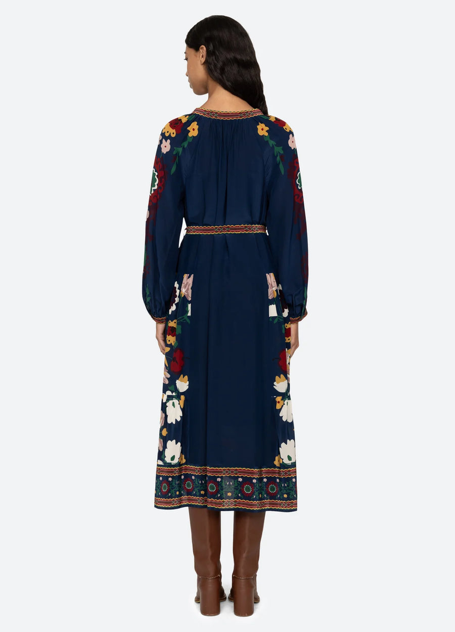 Cassia Dress - Navy