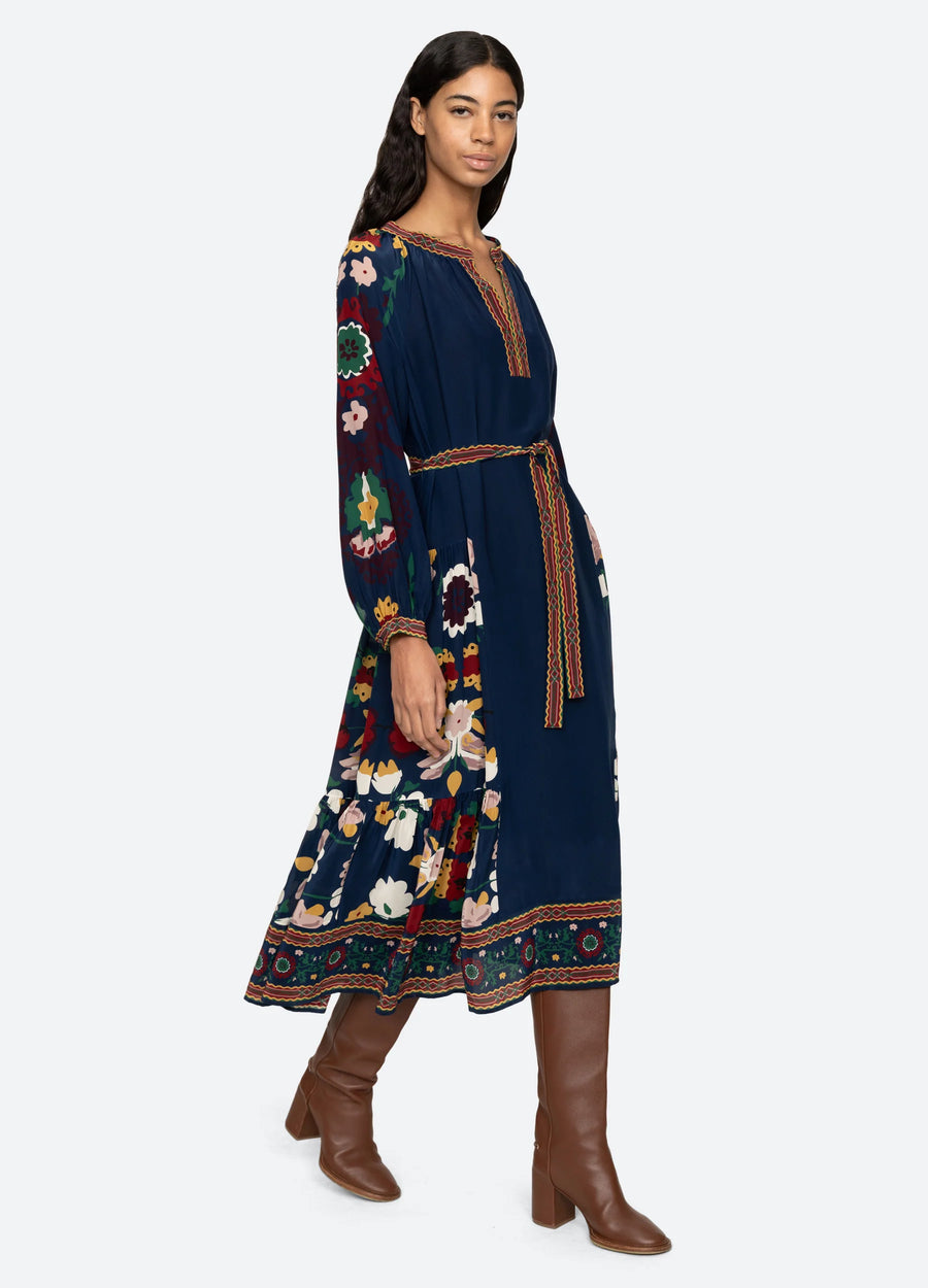 Cassia Dress - Navy