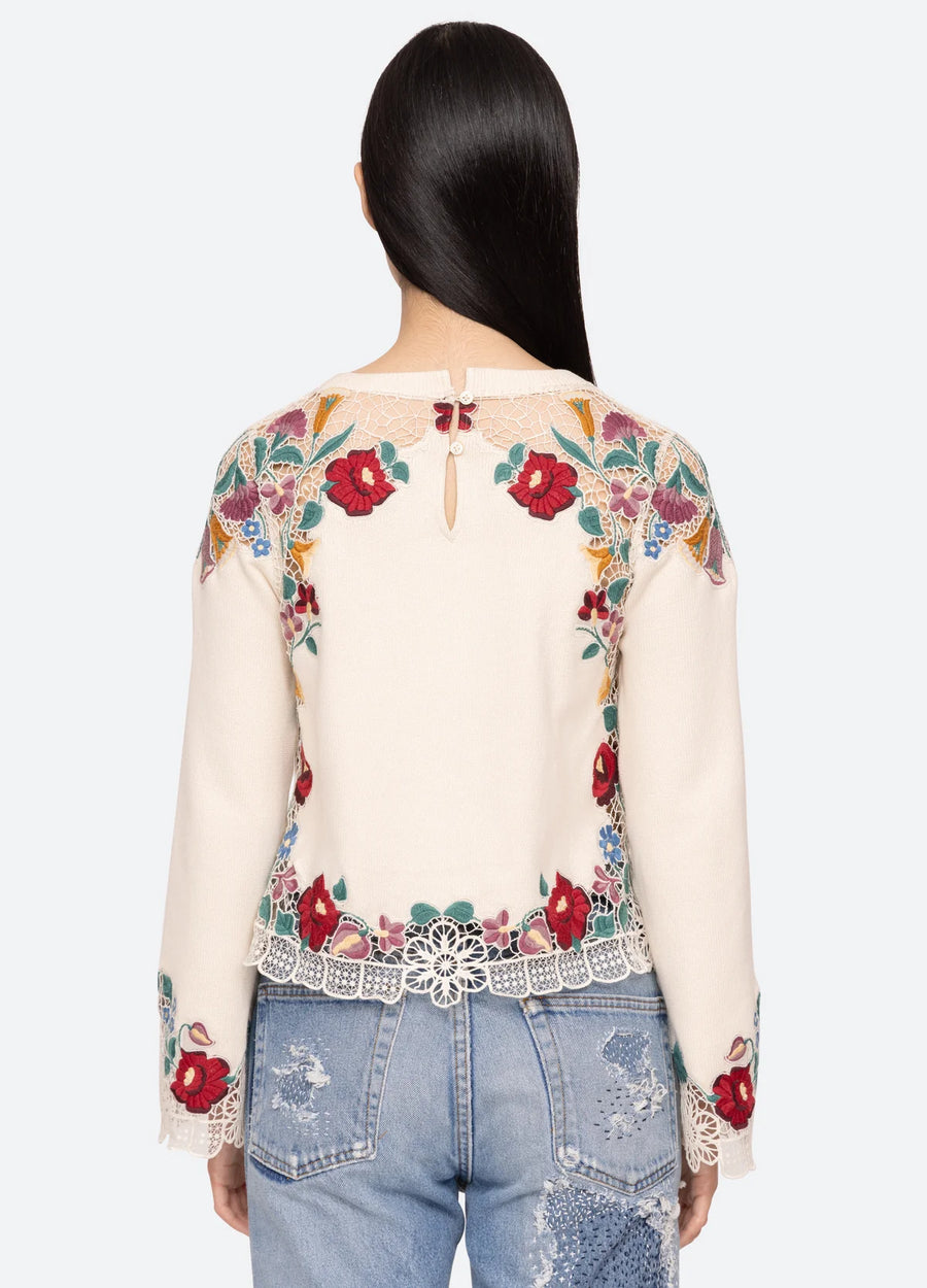 Katharine Embroidered Sweater - Multi