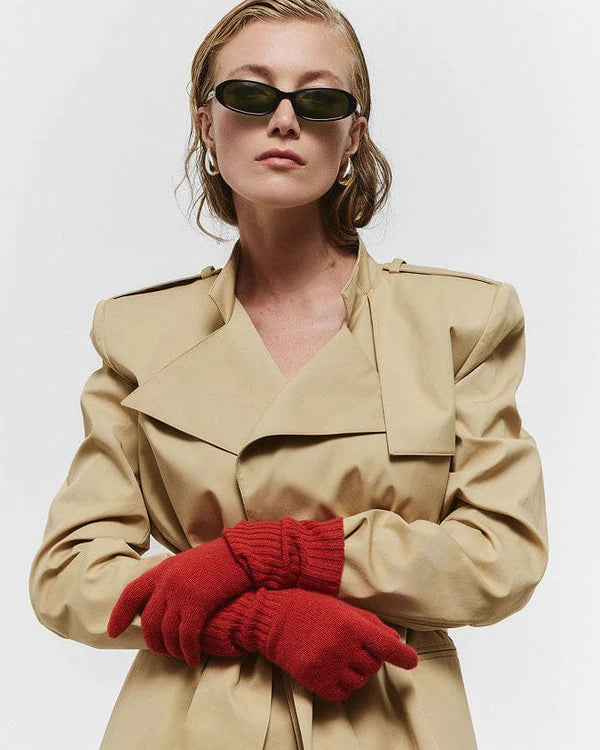 Cashmere Gloves - Red