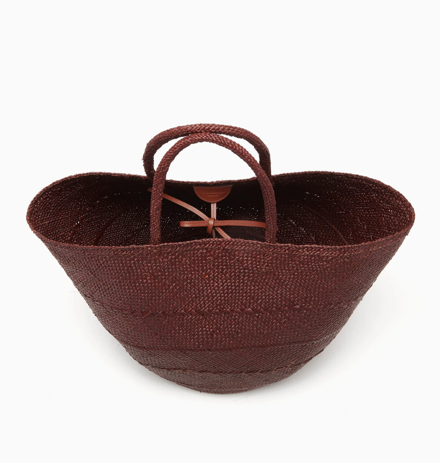 Marta Large Basket Tote - Chocolate