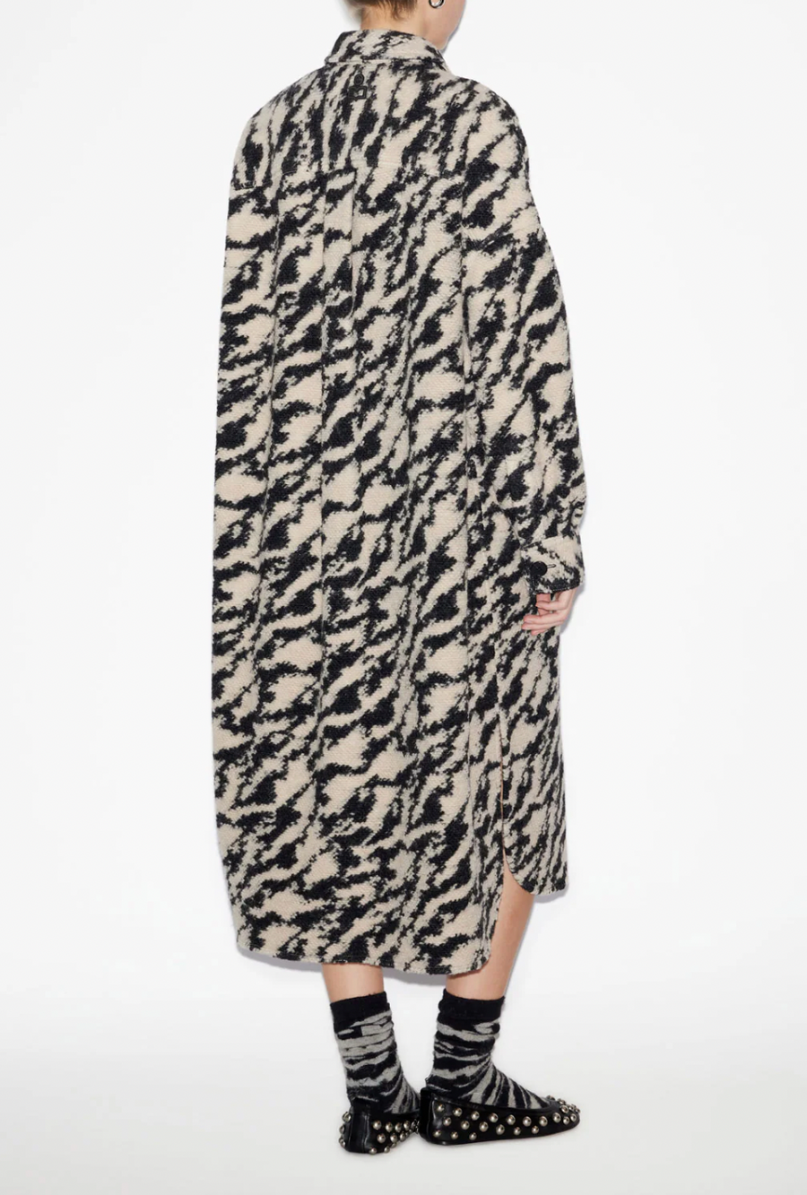 Fontizi Coat - Black/Beige