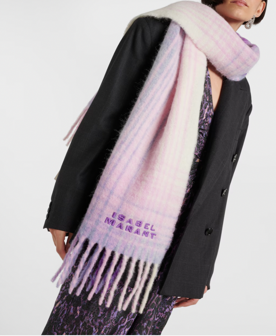 Firny Scarf - Lilac/Ecru