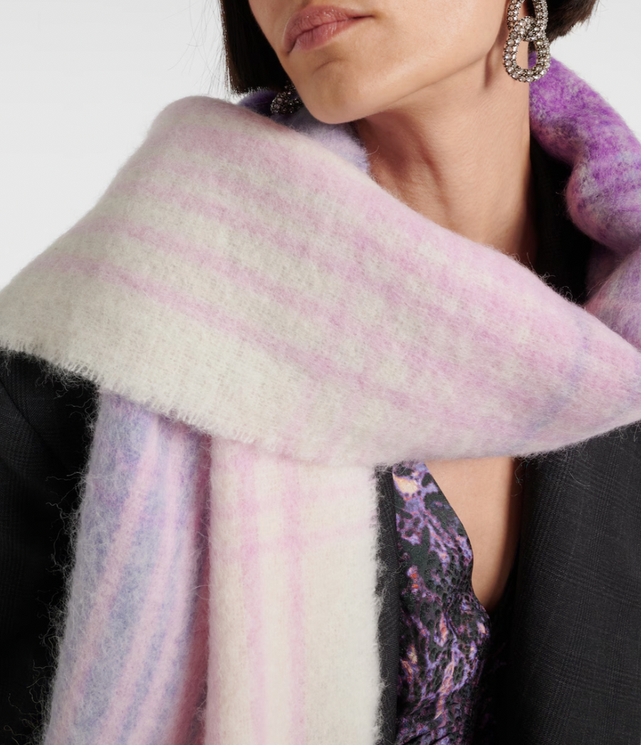 Firny Scarf - Lilac/Ecru