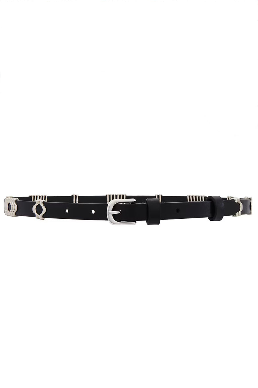 Odena Belt - Black/Silver