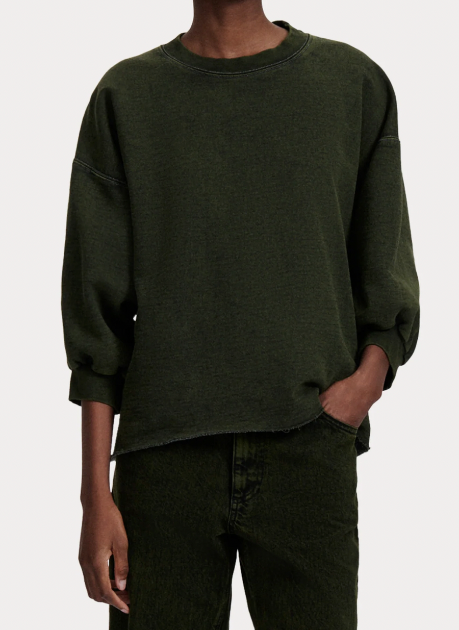 Fond Sweatshirt - Acid Sweat - Olive