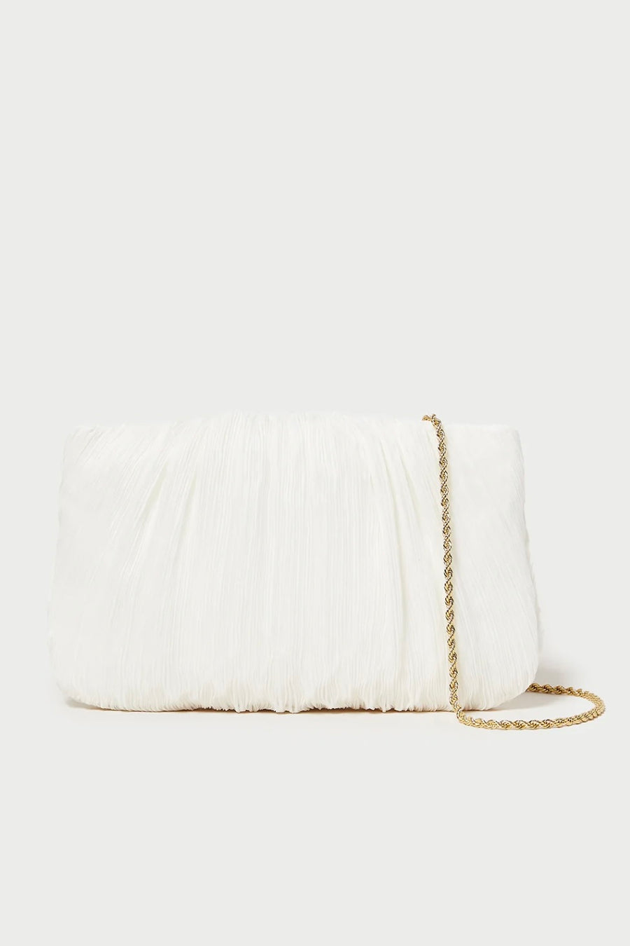 Brit Pearl Flat Pleated Clutch