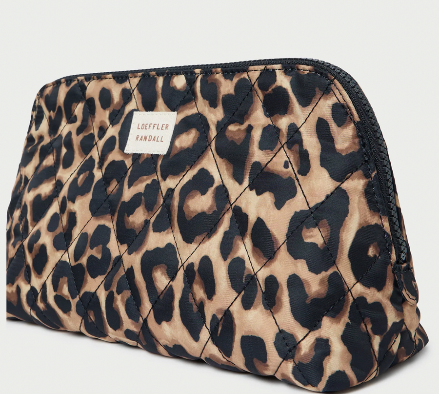 Frances Leopard Cosmetic Pouch