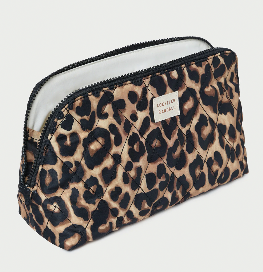 Frances Leopard Cosmetic Pouch