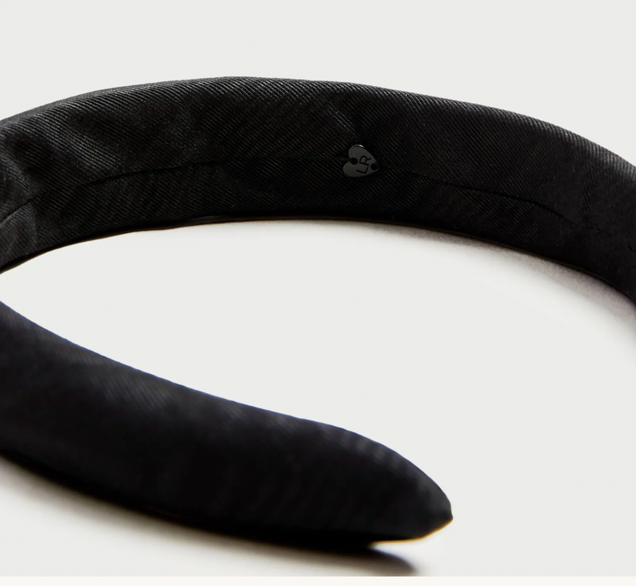 Marina Black Puffy Headband