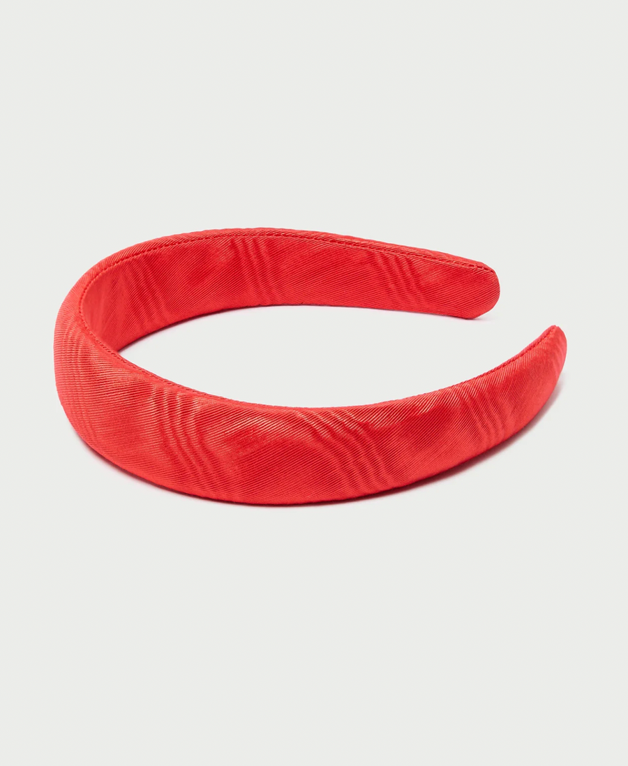 Marina Red Puffy Headband