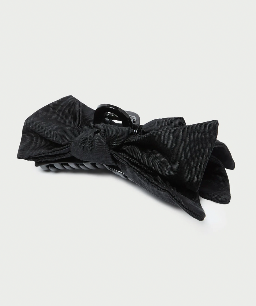 Anika Black Bow Claw Clip