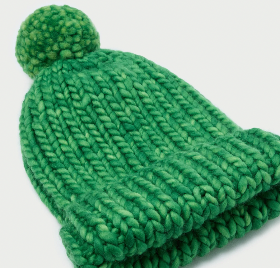 Ava Fern Knit Pompom Hat