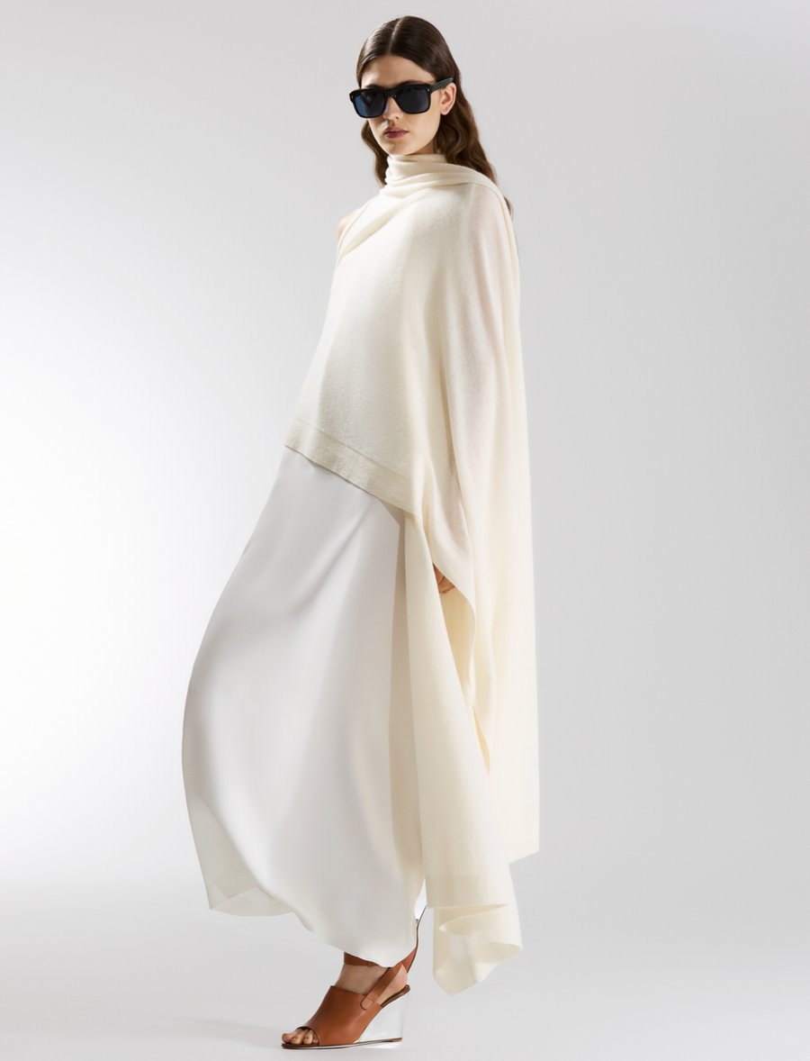 Two Ways Poncho Cardi Long - Ivory