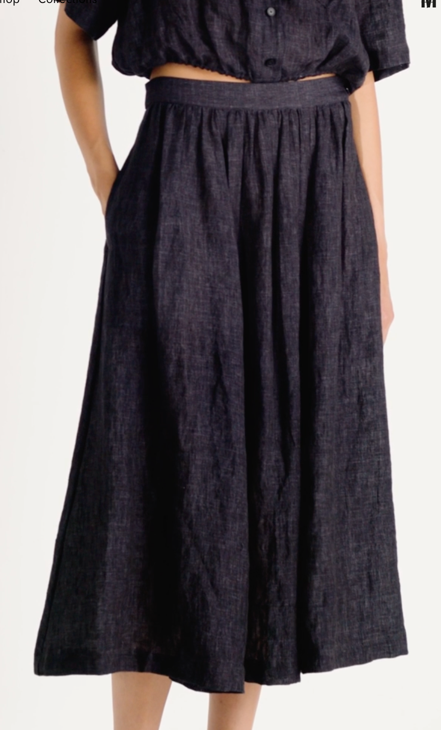 Flavia Skirt - Carbon