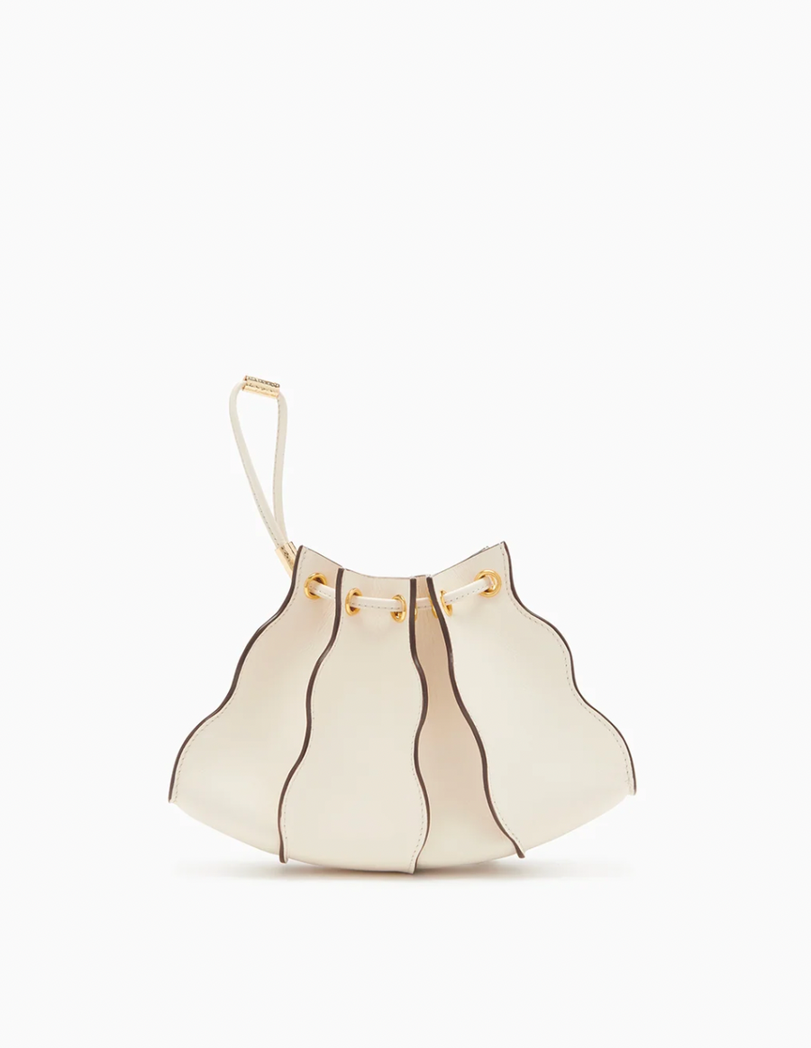 Adria Pleated Wave Mini Crossbody - Cowrie