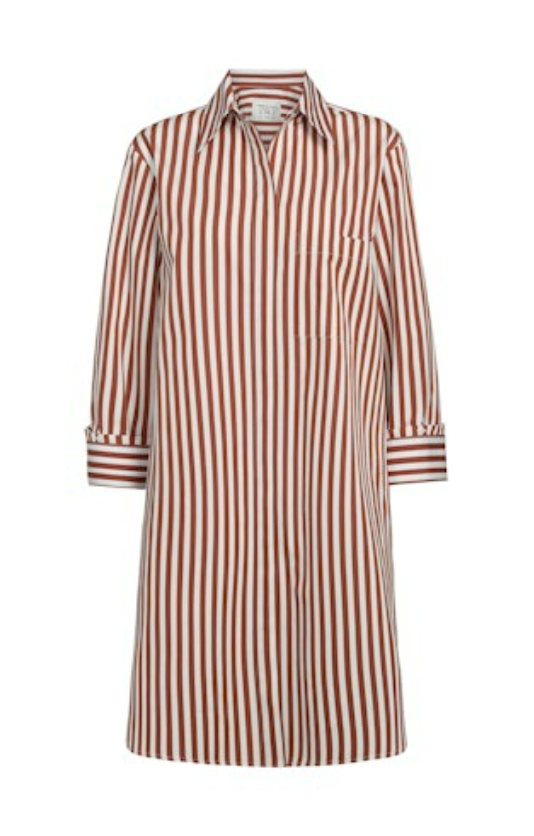 Morning After Dress - Ivory/Cognac