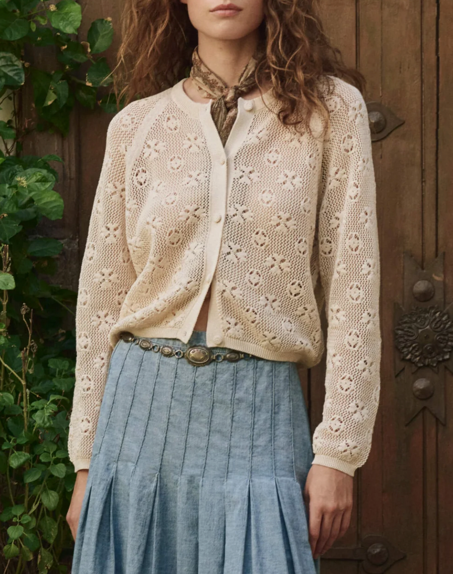 The Crochet Cardigan - Natural