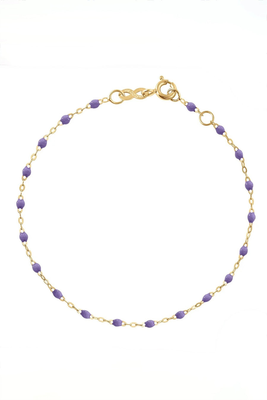 7.1" Classic Gigi Bracelet - Mauve + Yellow Gold