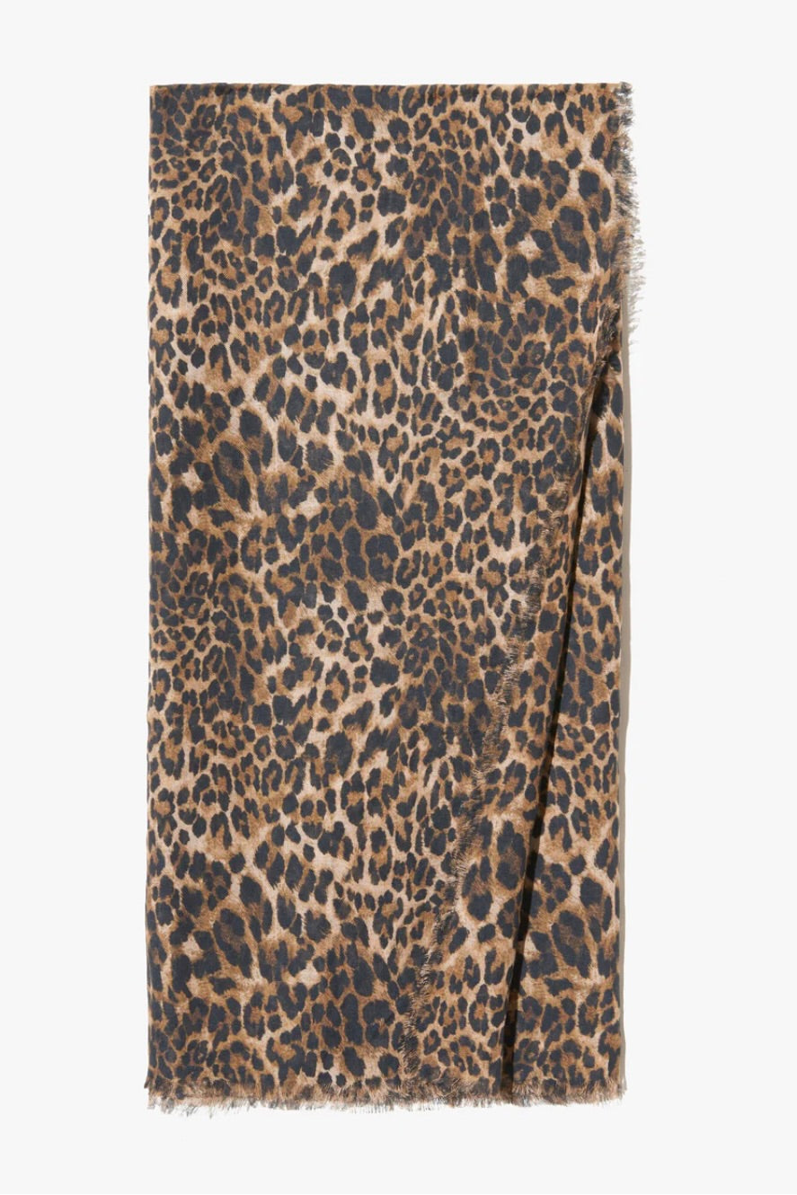 Leopard Cashmere Scarf - Vintage Leopard