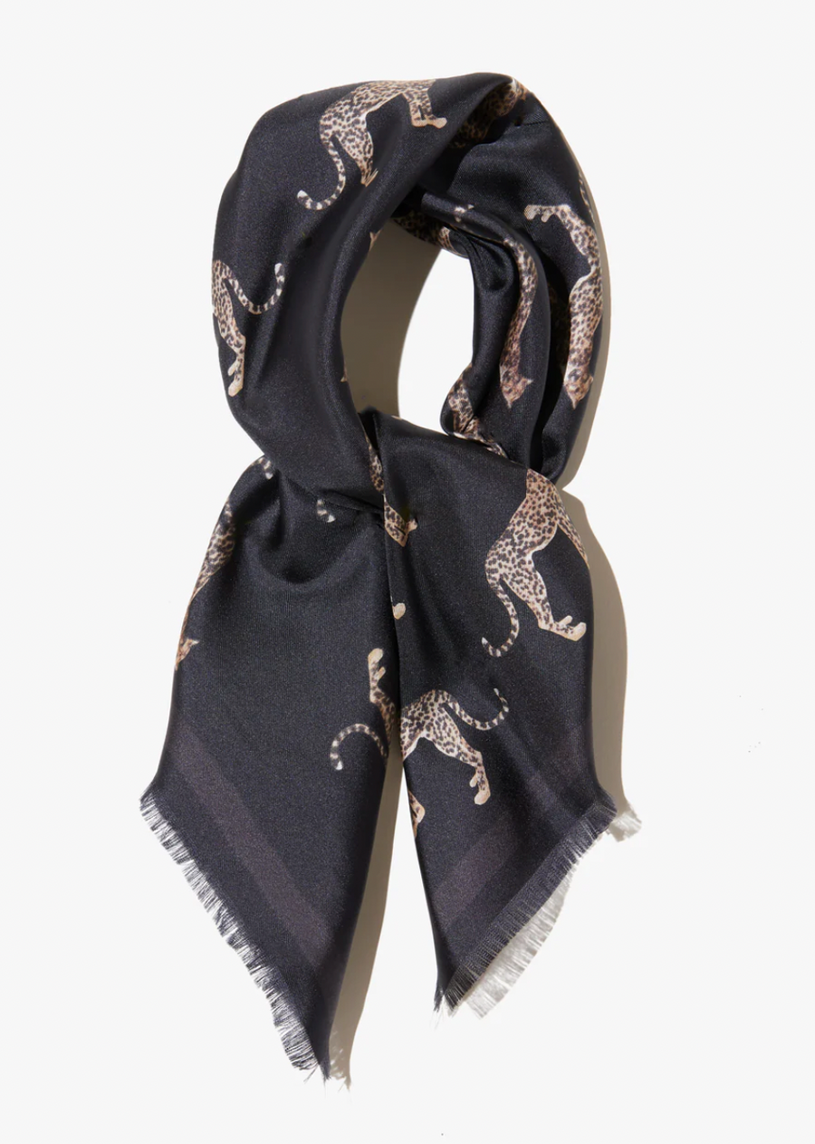 Cheetah Silk Scarf - Cheetah