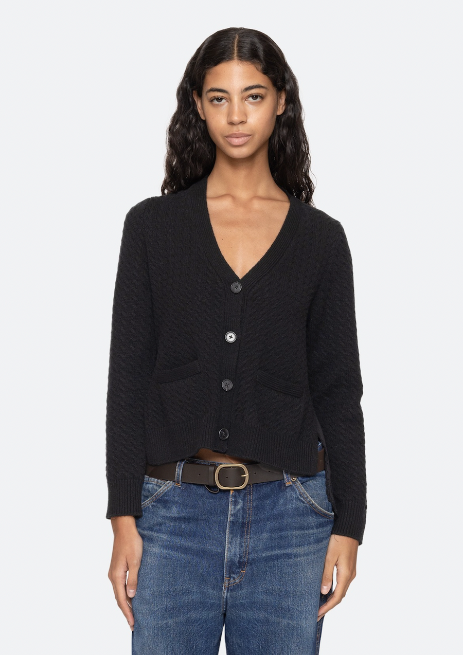 Shanna Lace Cardigan - Black