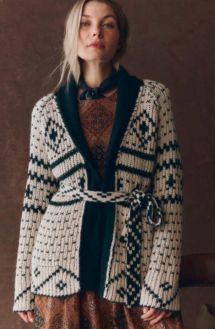 The Reversible Cardigan - Navy And Cream
