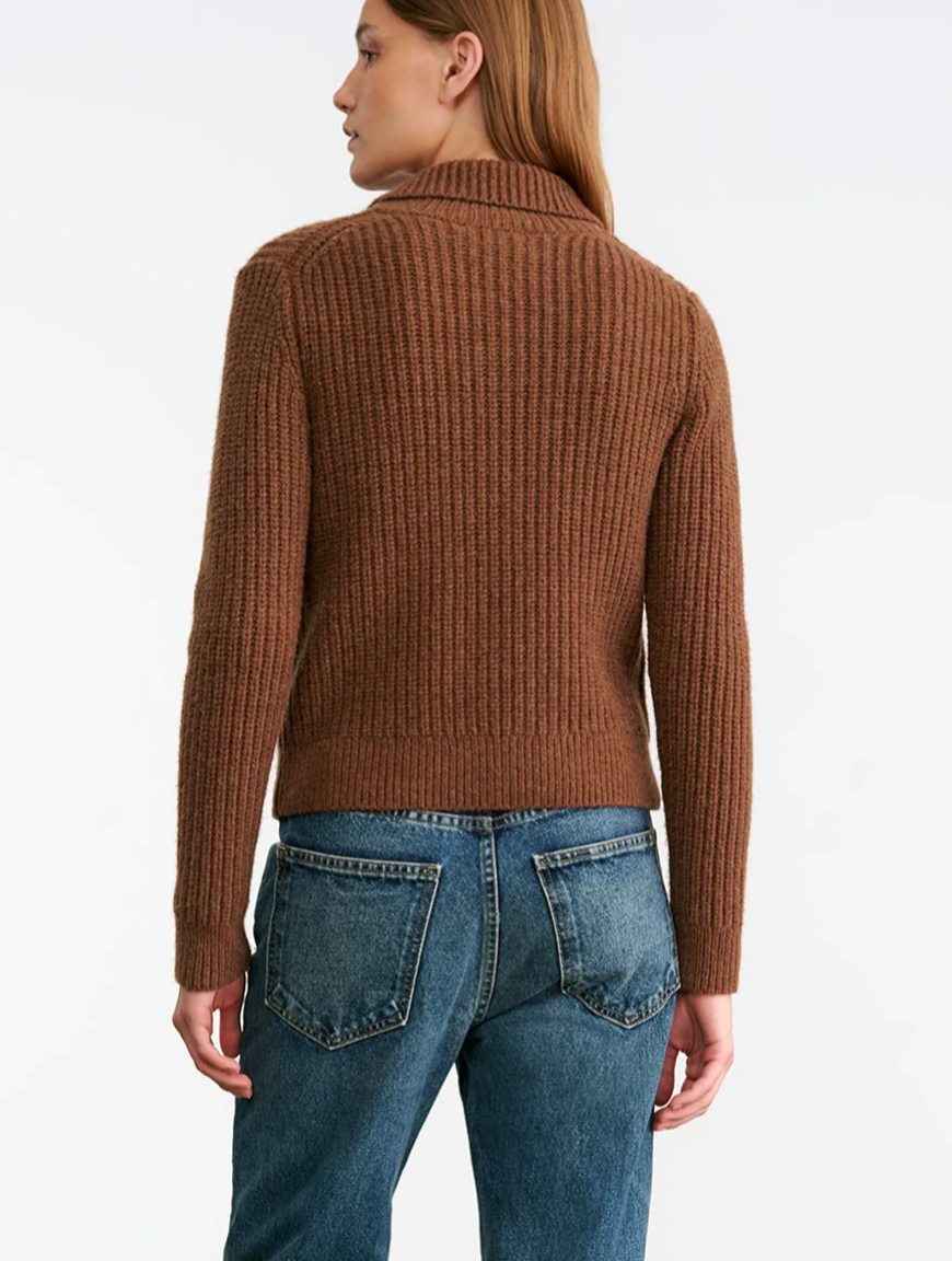 Tessen Cardigan - Dark Camel