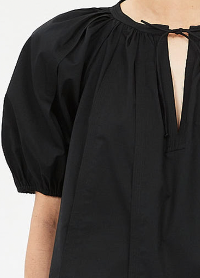 Lilo Short Sleeve Blouse - Noir