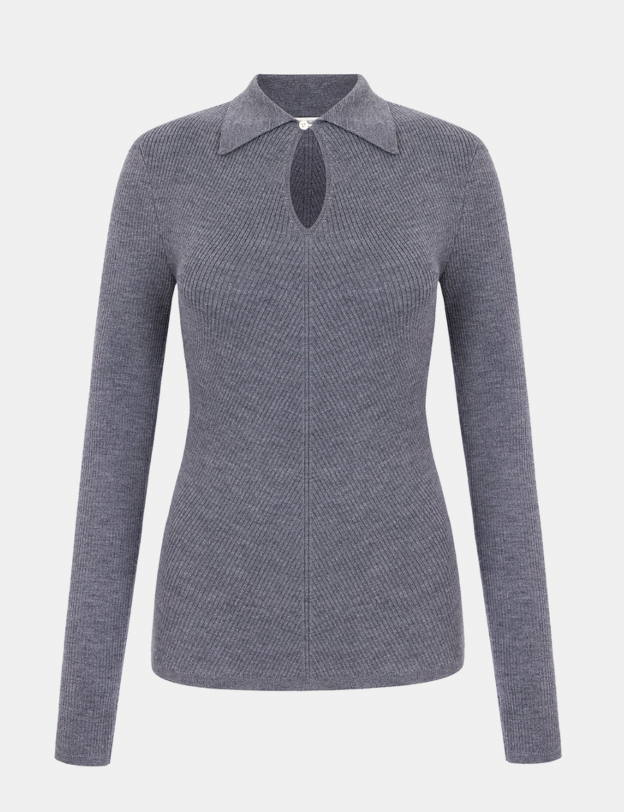 Ambrose Knit - Grey Melange Cashfeel