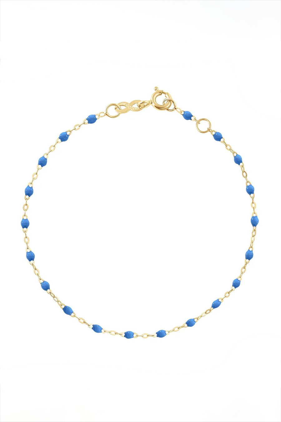 6.7" Classic Gigi Bracelet - Blue + Yellow Gold