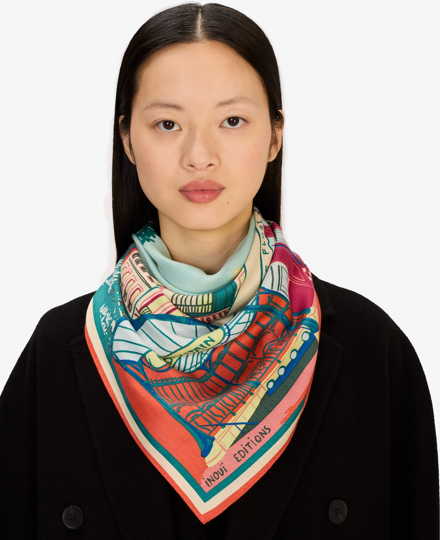 Silk Square 100 - J'Aime Paris - Multicolor